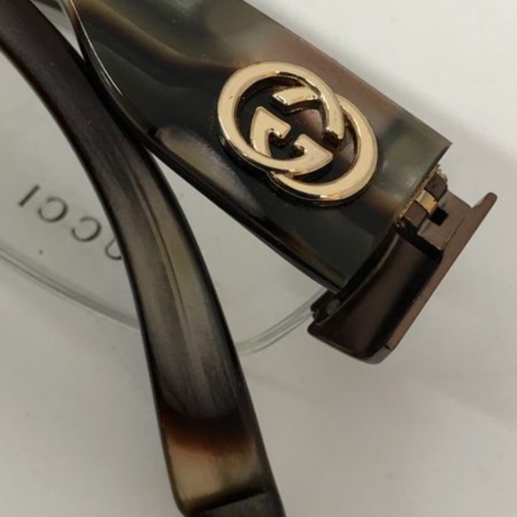 Gucci Brown Half Rim Eyeglasses 2859 Italy /COA - Picture 8 of 11